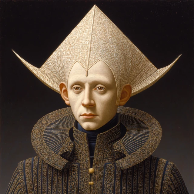 Tonsure Alcubierre Portrait Modern Art