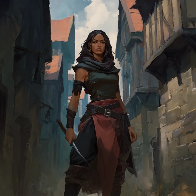 Street Tough in a Fantasy City