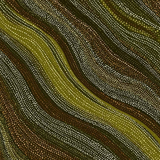 Australian Aboriginal Dot Painting Outback Illustration