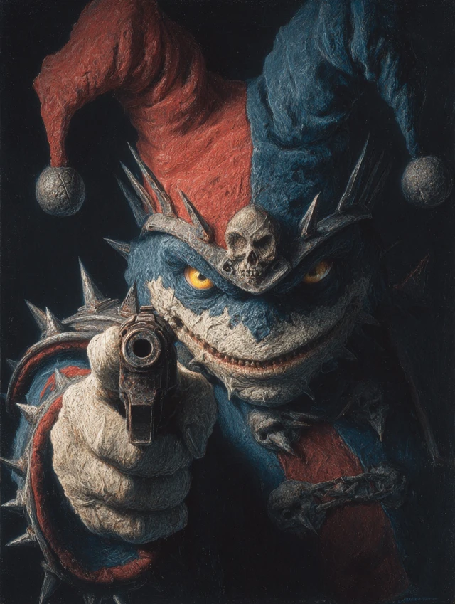 Evil Oreo Demon Illustration Dark Heavy Metal Aesthetic