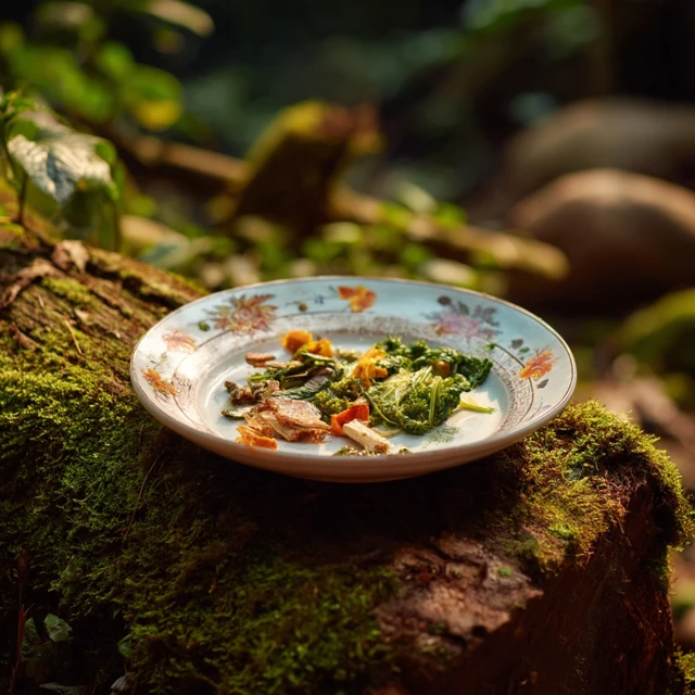 Dai Cuisine Empty Plate Forest Food Photography