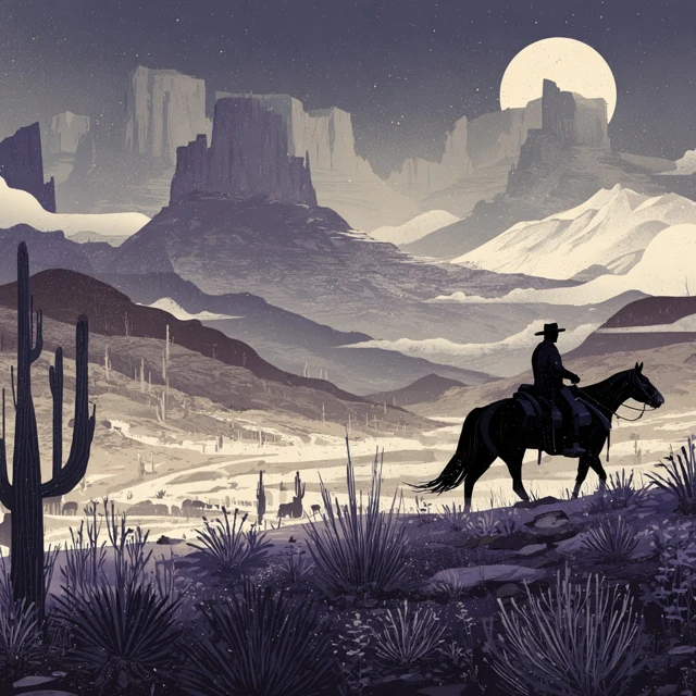 Narrative Designer Website Western Theme Art