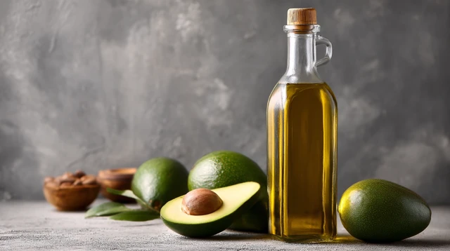 Olive or Avocado Oil Bottle Illustration