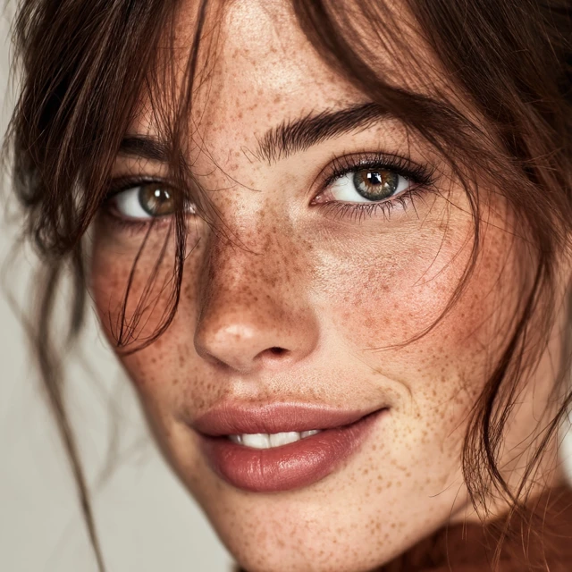 Latina Beauty Model Perfect Skin Cosmetics Campaign