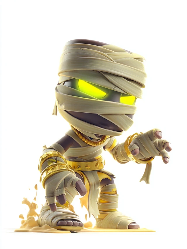 Clash Royale Mummy Monster 3D Illustration