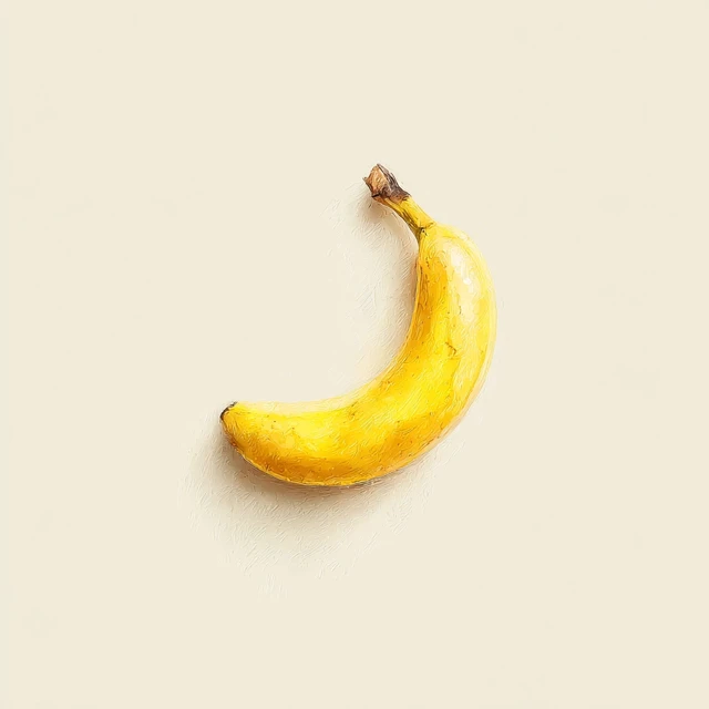 Realistic Banana Photography Minimalist Soft Lighting