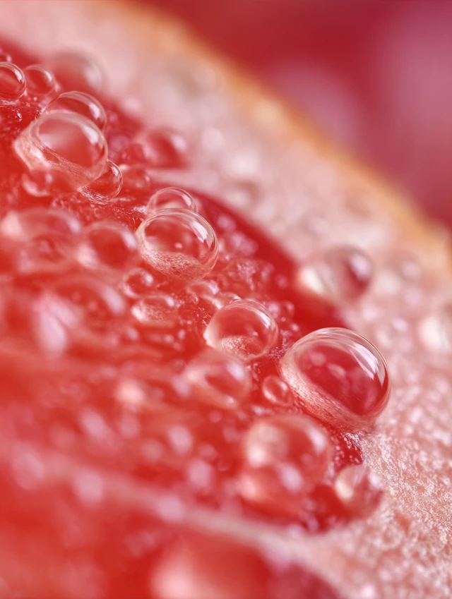 Grapefruit Macro Photography Water Droplets