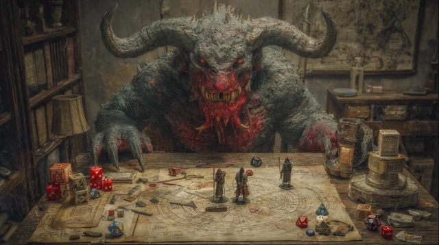 Monster Friends Play Dungeons and Dragons