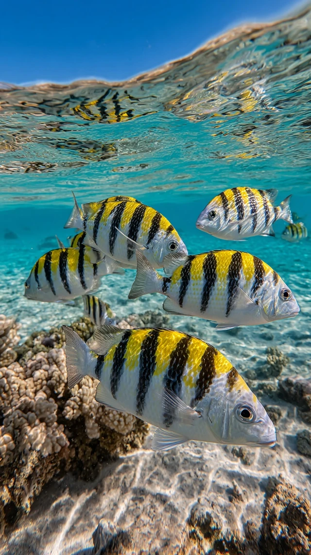 Tropical Fish in Coral Reef Underwater Photography