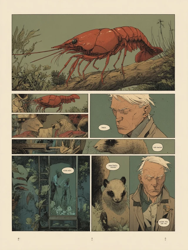Thai Comic Book Page: Shrimp and Ferret