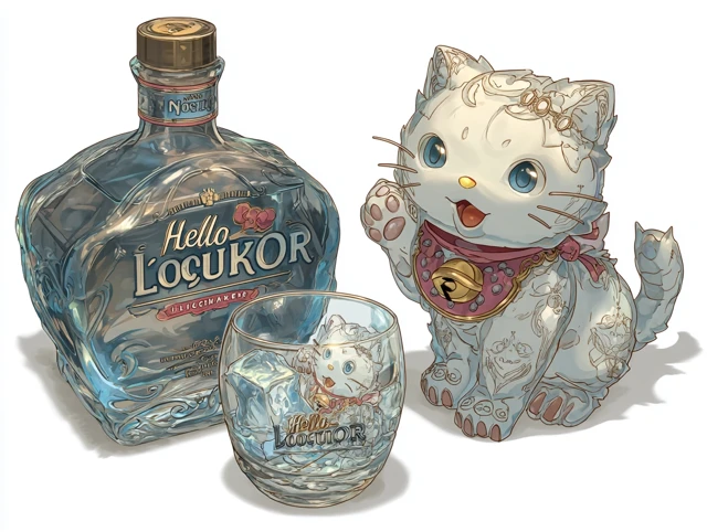 Hello Kitty Liquor Set Sanrio Collectible