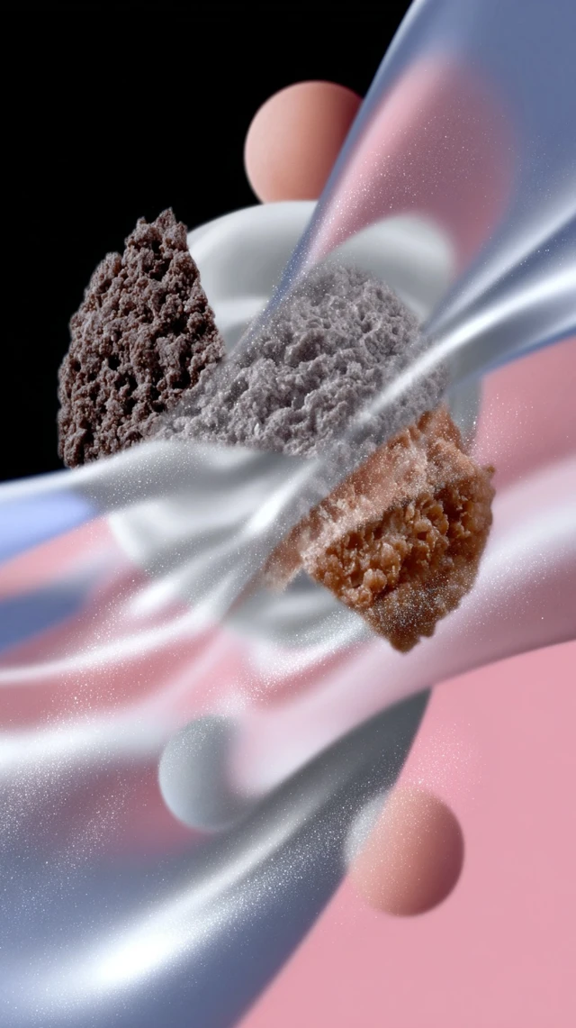 Cosmic Dessert Collage Creamy Ripples Galactic Dust