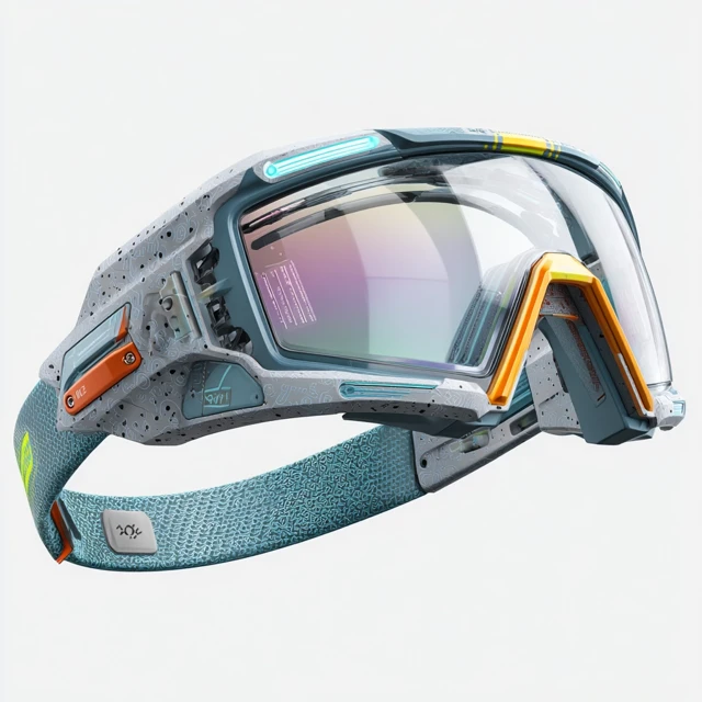 Futuristic Pickleball Goggles AR HeadsUp Display
