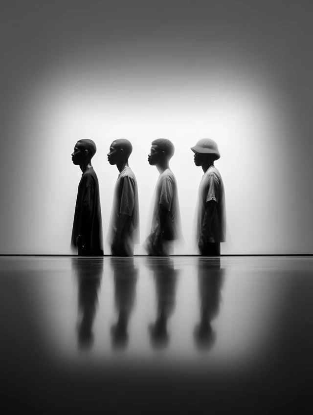 Silhouettes of Men in Motion Photography