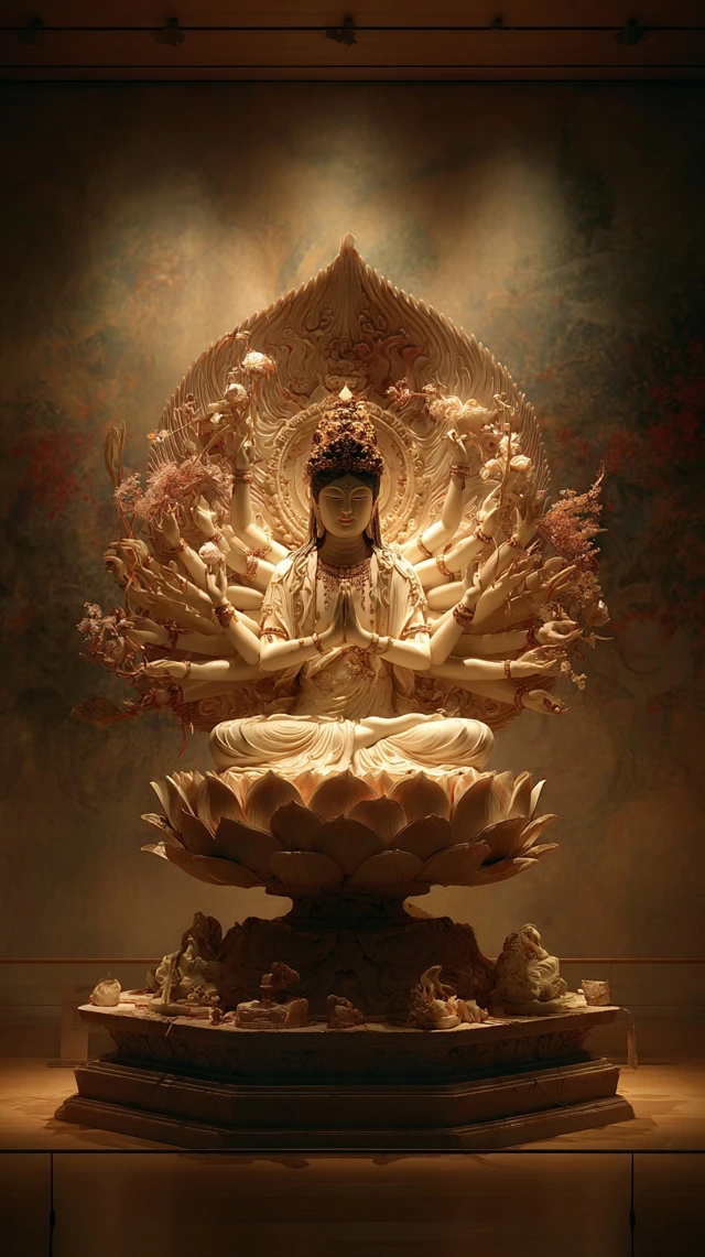 ThousandArmed Avalokiteshvara Bodhisattva Statue