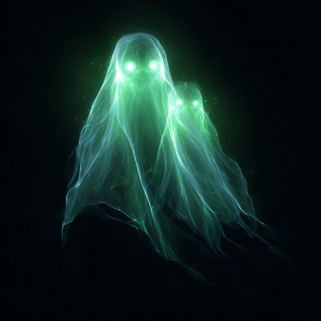 Ethereal Ghost Illustration Spooky Halloween