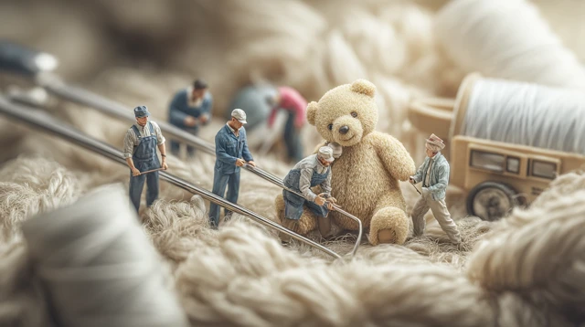 Teddy Bear Workshop: Miniature Workers at Play