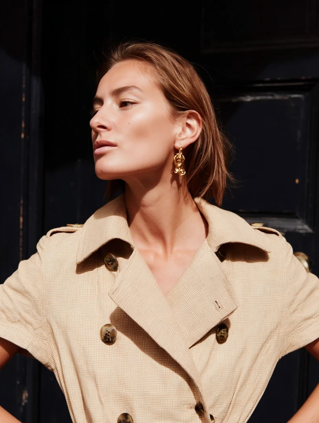 Woman in Beige Coat Fashion Photography