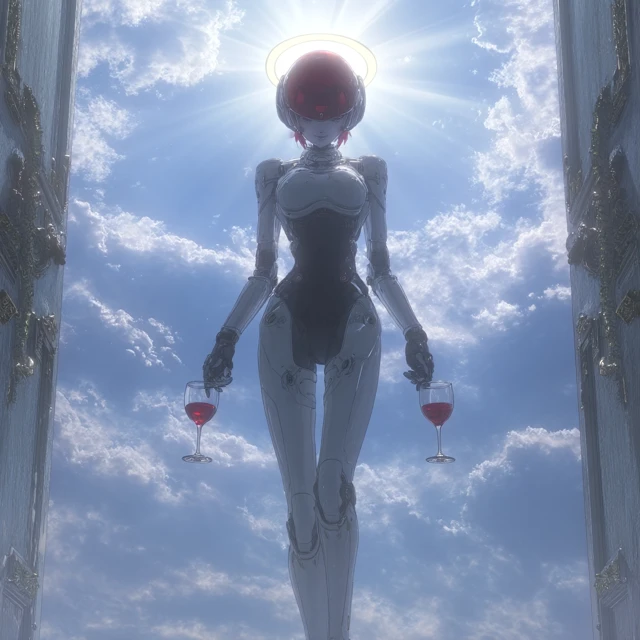 Anime Robot Angel at Heavens Door