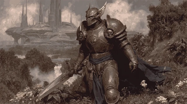 Chaos Space Marine Warlord Warhammer 40k Artwork