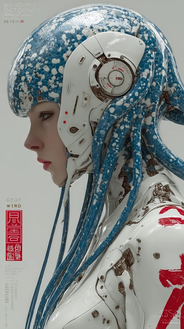 Futuristic Octopus Cosplay Cyberpunk Korean Lady