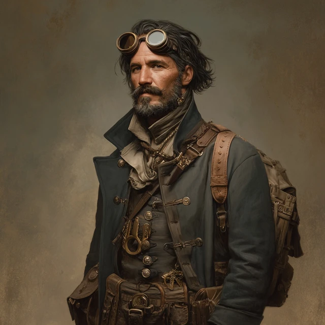 Steampunk DND Character Portrait