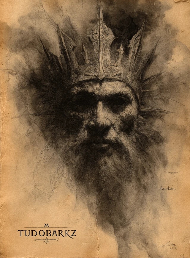 Dark Fantasy Mask of the King in Hell by Alan Lee
