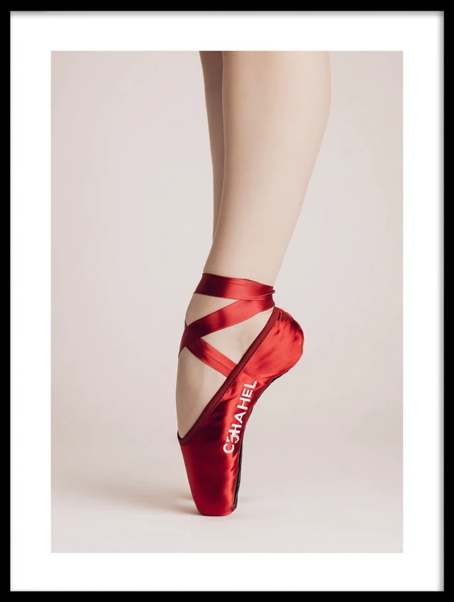 Chanel Ballerina Shoe En Pointe Elegant Photography