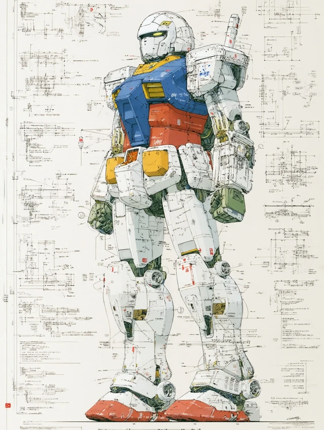Iron Man Armor Blueprint Engineering Sketch