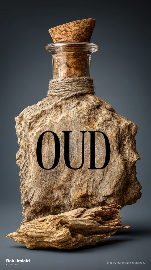 OUD Perfume Bottle: Luxury Fragrance Product Shot