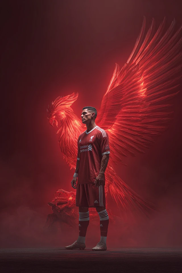 Ronaldo Liverpool FC Phoenix Football Art