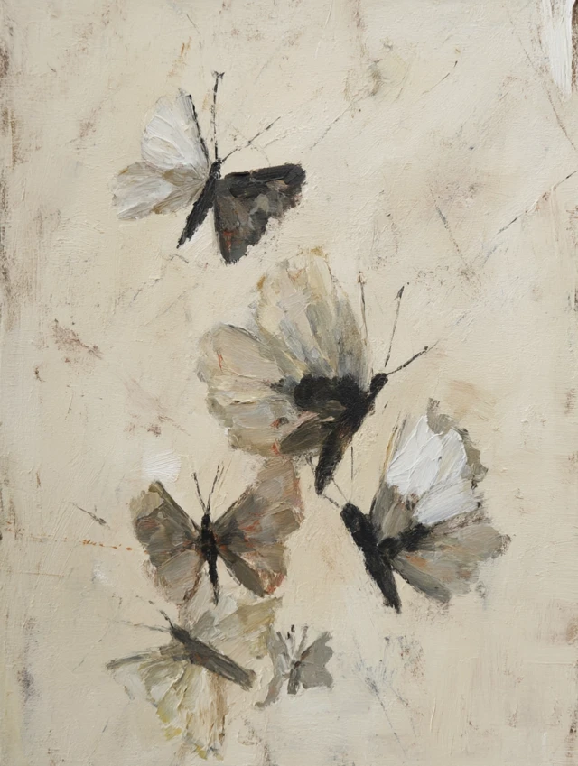 Abstract Butterfly Painting Modern Art