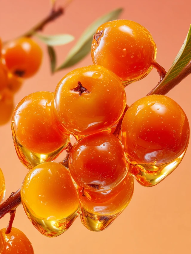 Sea Buckthorn Berries Botanical Photography