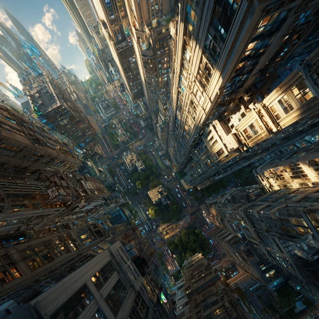 Metropolis Cityscape Ultra Detailed 8k