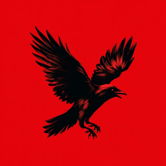 Xycrow Logo Design Raven and X Symbol
