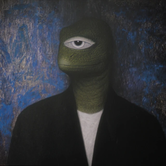 Lizard King Surreal Portrait