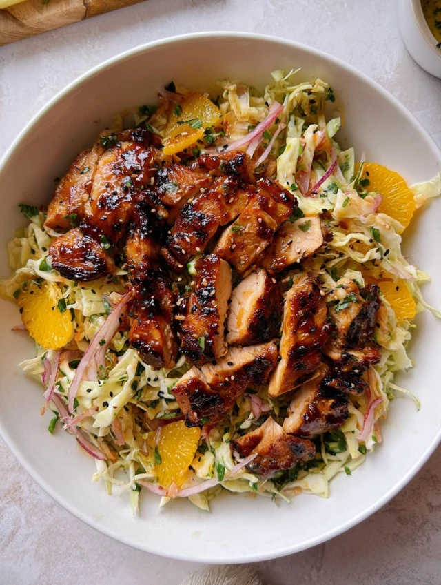Hot Honey BBQ Chicken Salad Recipe