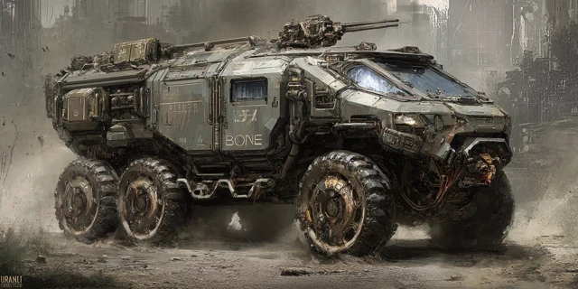 Halo Inspired Drone Military Vehicle Concept Art
