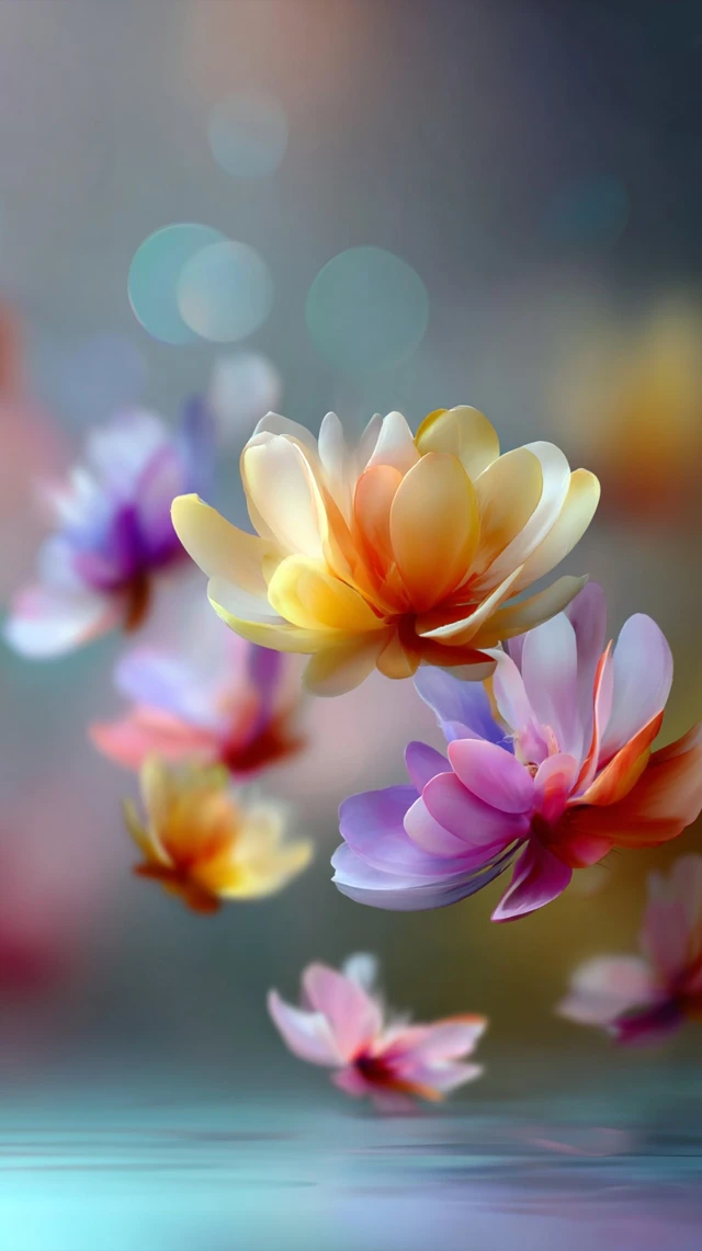 Abstract Floral Background for Cosmetics
