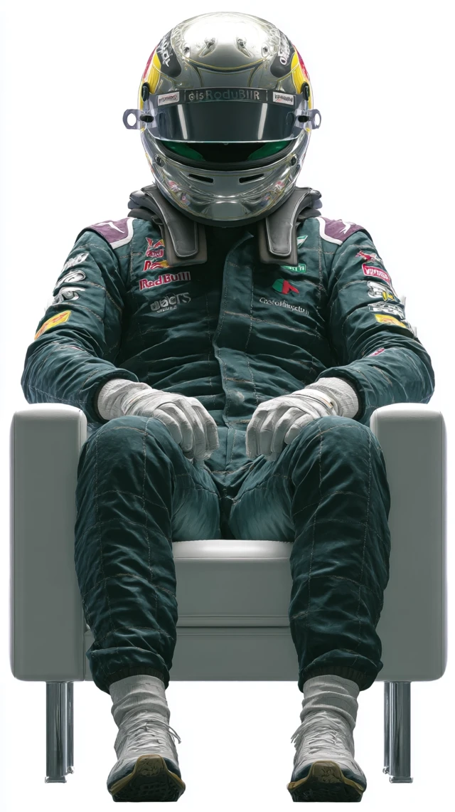Formula 1 Driver Realistic Portrait