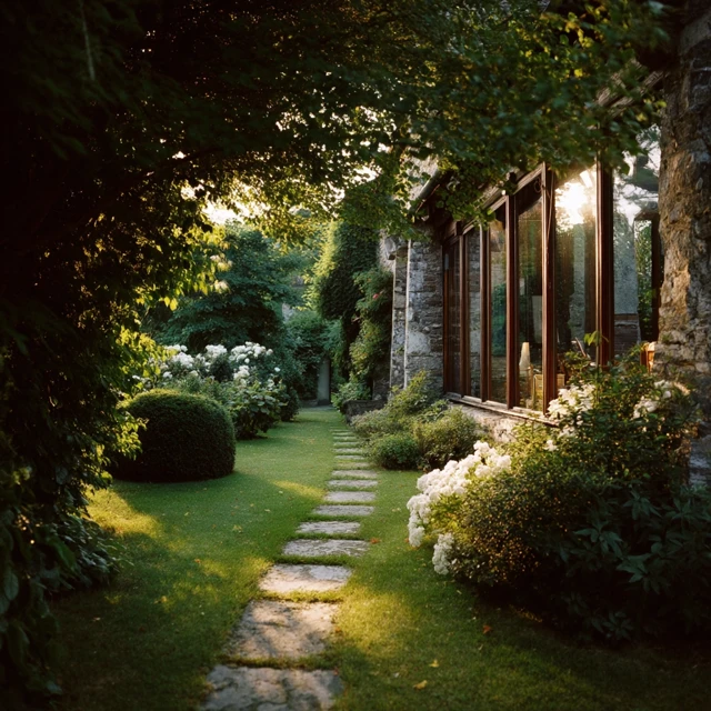 Garden View Sunshine Through Windows