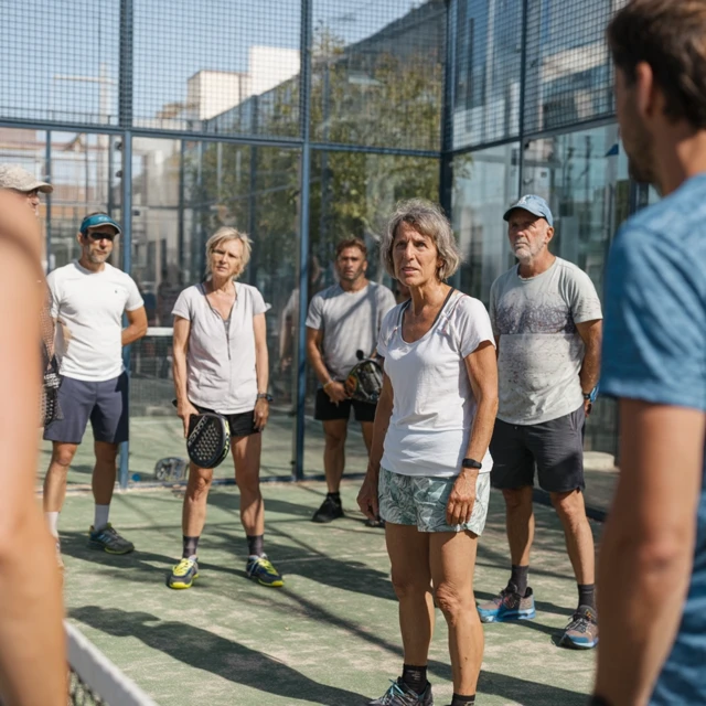 Padel Coaching Session with Older Players