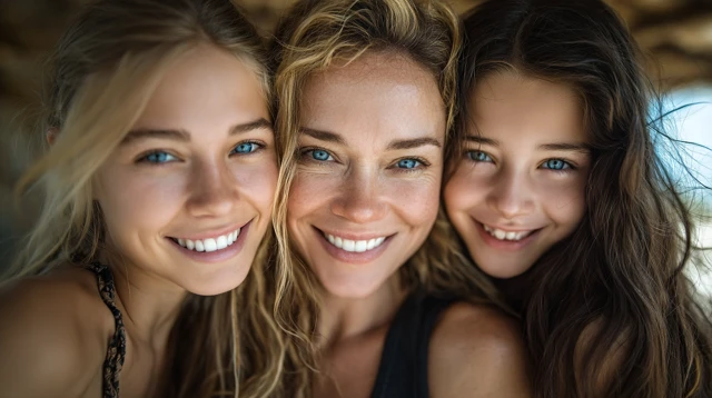 Smiling Models HD Portrait of Three Women
