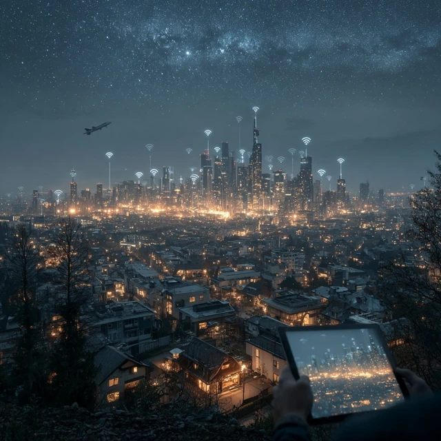 Futuristic Cityscape Digital Innovation