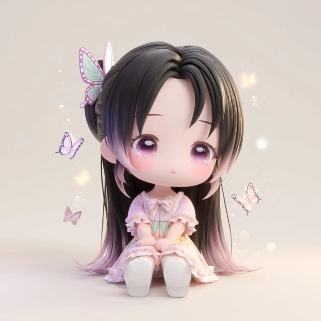 Adorable 3D Chibi Girl Inspired by Kanao Tsuyuri