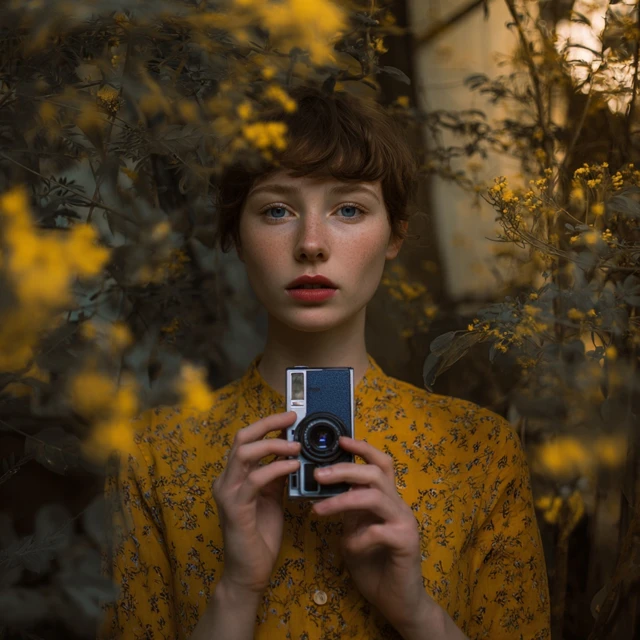 Photographer with camera