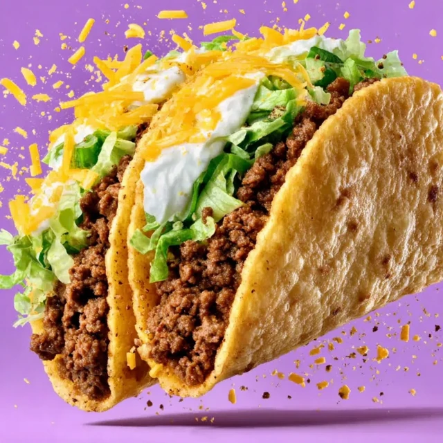 Delicious Floating Tacos Food Photography