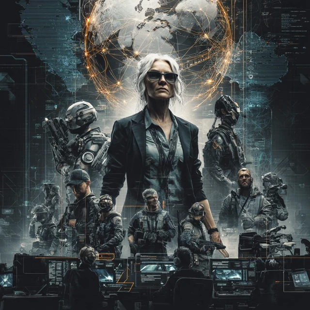 Tech Director and Elite Team SciFi Movie Poster