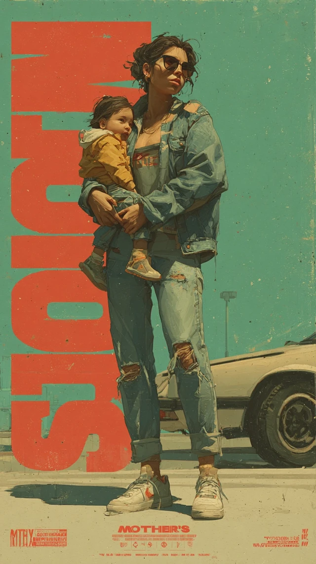 Mothers Day Fashion Art Illustration