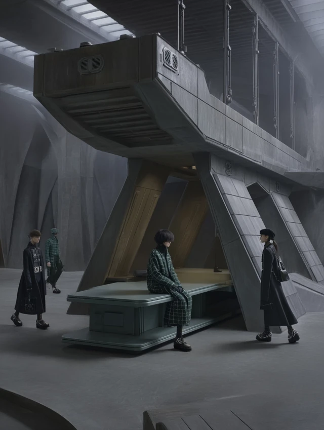 Brutalist Fashion Futuristic Architecture Chanel